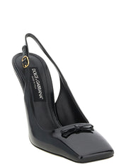 Décolleté Dolce & Gabbana in pelle di vitello nera con tacco alto