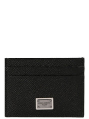 Dolce & Gabbana Black Calfskin Cardholder