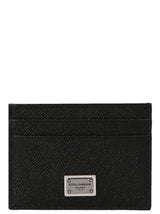 Dolce & Gabbana Black Calfskin Cardholder