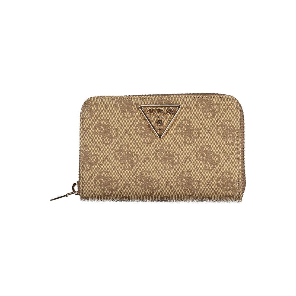 Guess Jeans Beige Polyurethane Women Wallet Guess Jeans