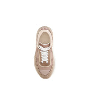 Chloé Beige Nylon Athletic Sneakers Chloé