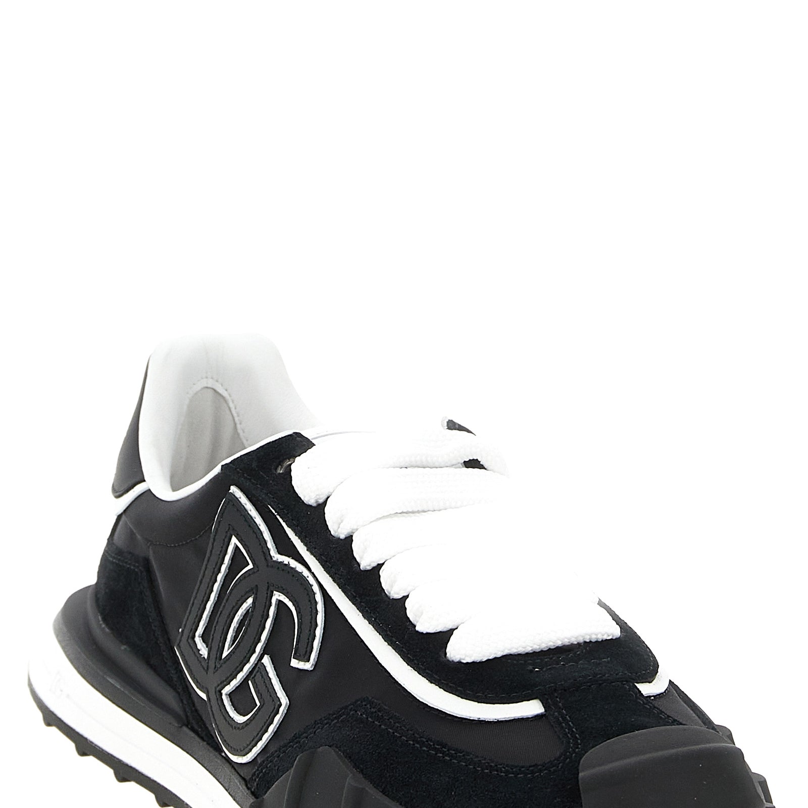 Dolce & Gabbana Black Polyamide Athletic Sneakers Dolce & Gabbana