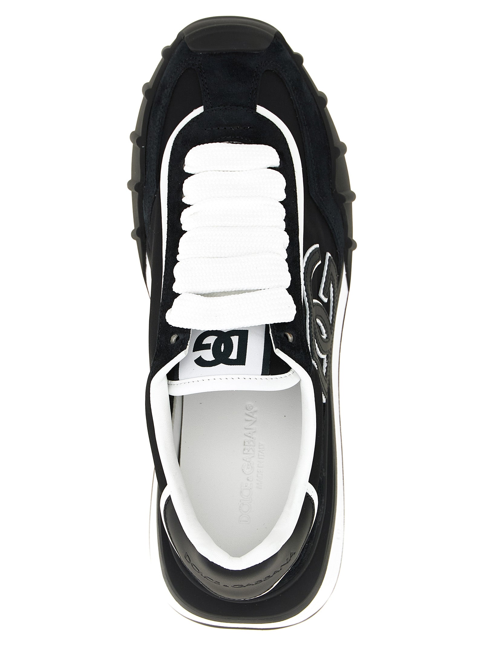 Dolce & Gabbana Black Polyamide Athletic Sneakers Dolce & Gabbana