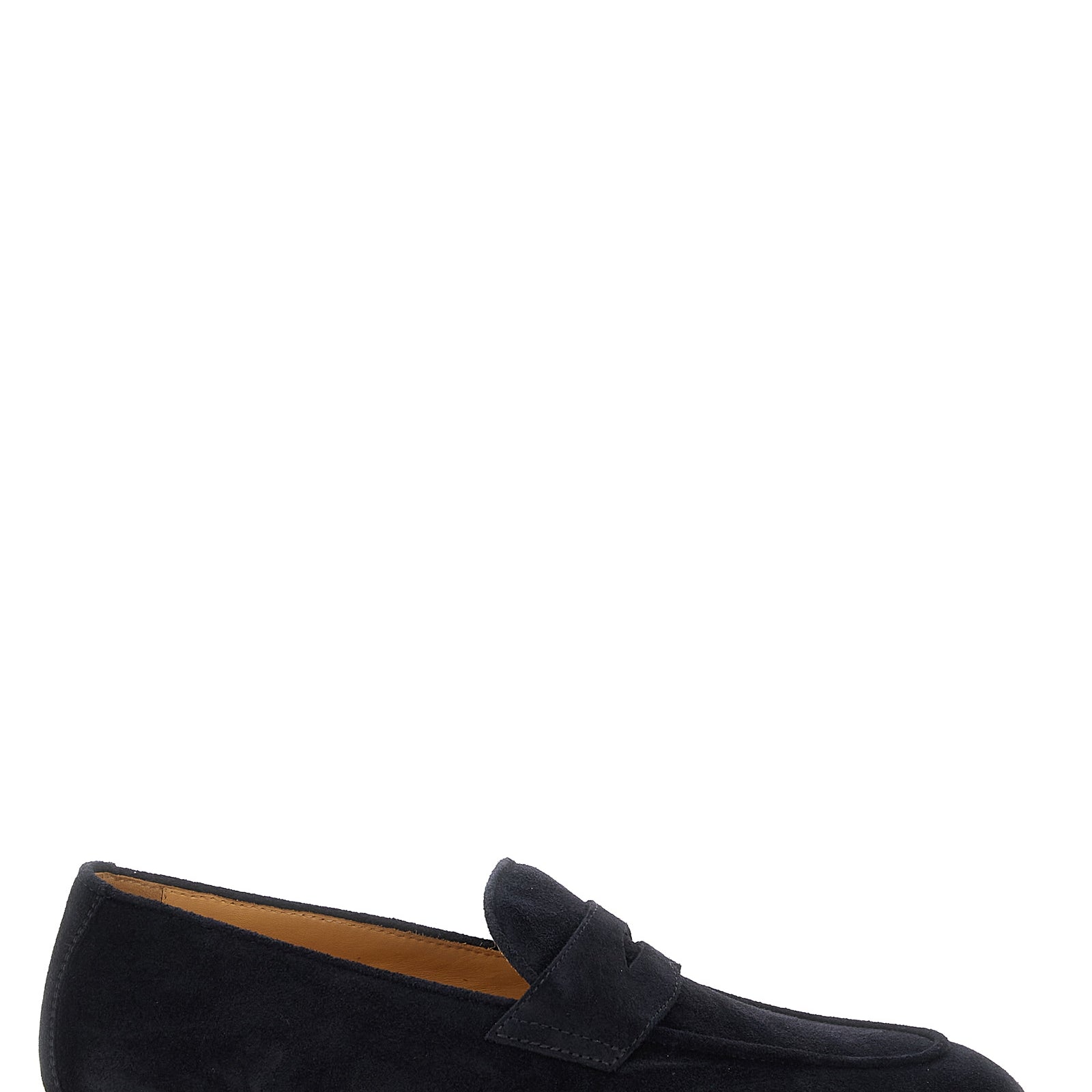 Brunello Cucinelli Blue Calfskin Slip-On Loafers Brunello Cucinelli