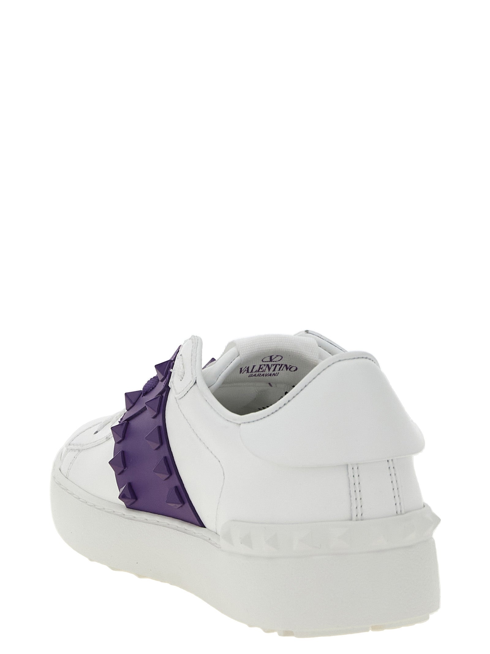 Valentino Garavani Purple Calfskin Low Top Sneakers Valentino Garavani
