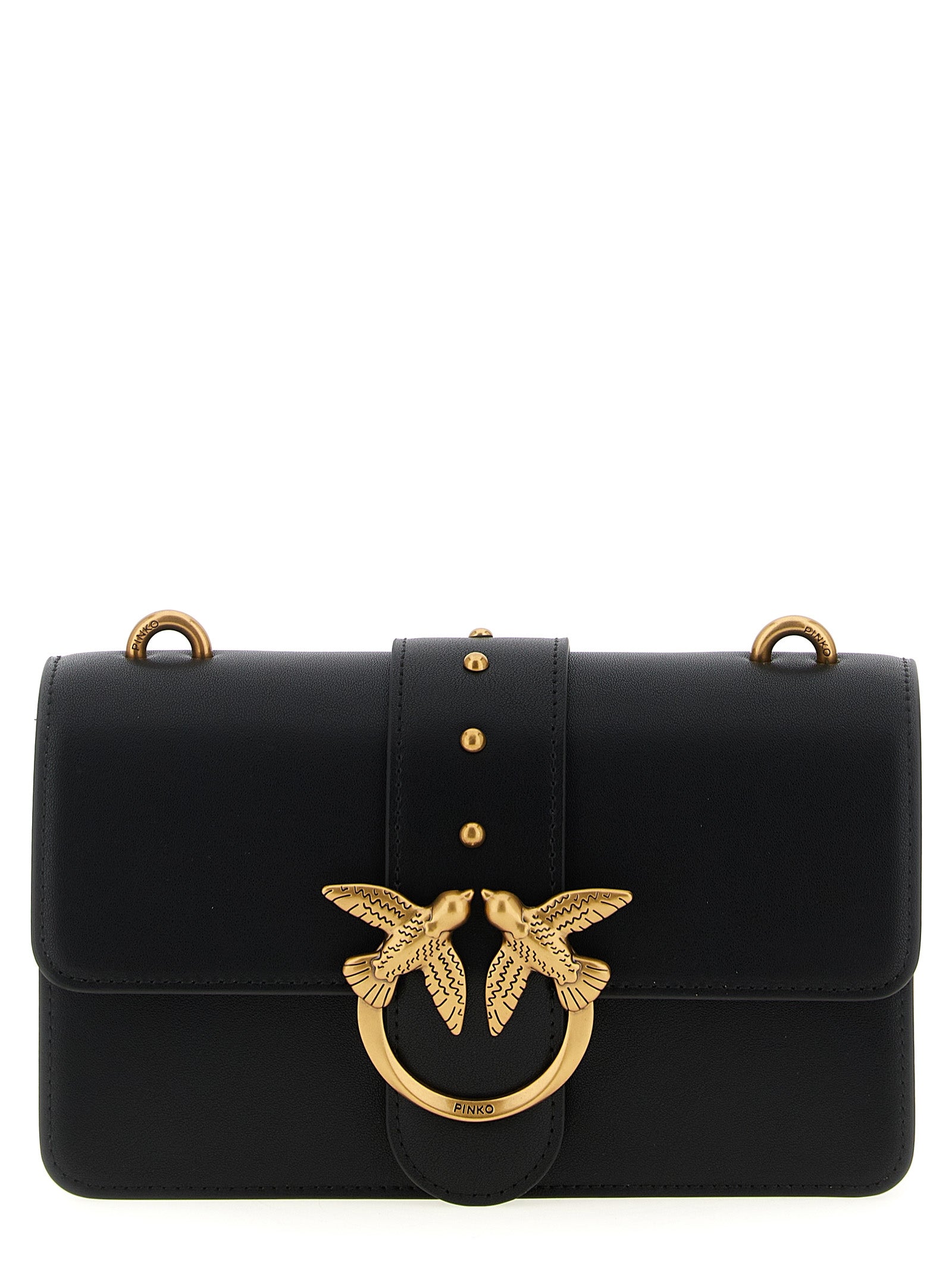 PINKO Black Calfskin Crossbody Bag PINKO