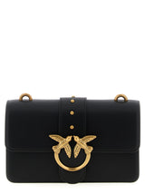 PINKO Black Calfskin Crossbody Bag