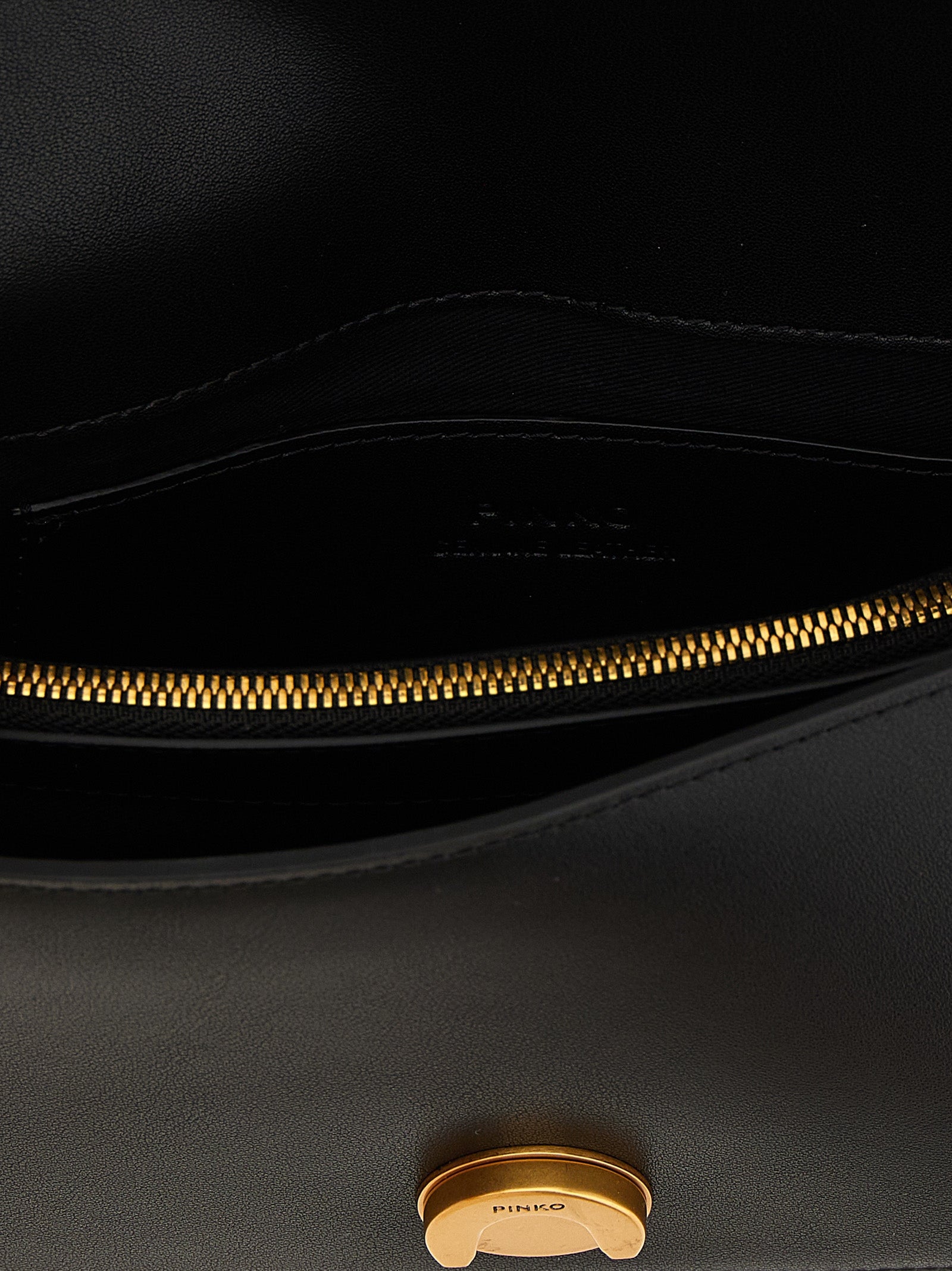 PINKO Black Calfskin Crossbody Bag PINKO