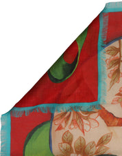 Dolce & Gabbana Multicolor Marco Polo Motifs Shawl Scarf