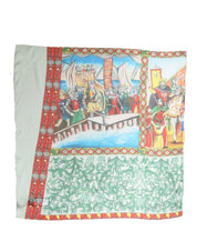 Dolce & Gabbana Multicolor Silk Printed Square Foulard Scarf