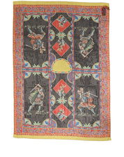 Dolce & Gabbana Multicolor Silk Printed Shawl Stole Scarf