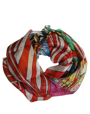 Dolce & Gabbana Multicolor Silk Printed Square Foulard Scarf