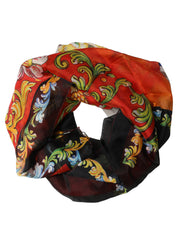 Dolce & Gabbana Multicolor Silk Printed Square Foulard Scarf