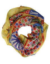 Dolce & Gabbana Multicolor Silk Carretto Foulard Scarf