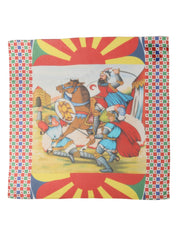 Dolce & Gabbana Multicolor Silk Printed Square Foulard Scarf