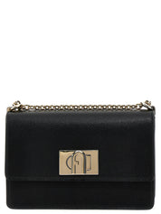 Furla Black Leather Crossbody Bag
