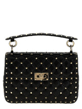 Valentino Garavani Black Lamb Leather Shoulder Bag