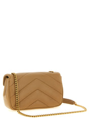 Saint Laurent Beige Lamb Leather Crossbody Bag