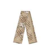 Burberry Beige Silk Scarf