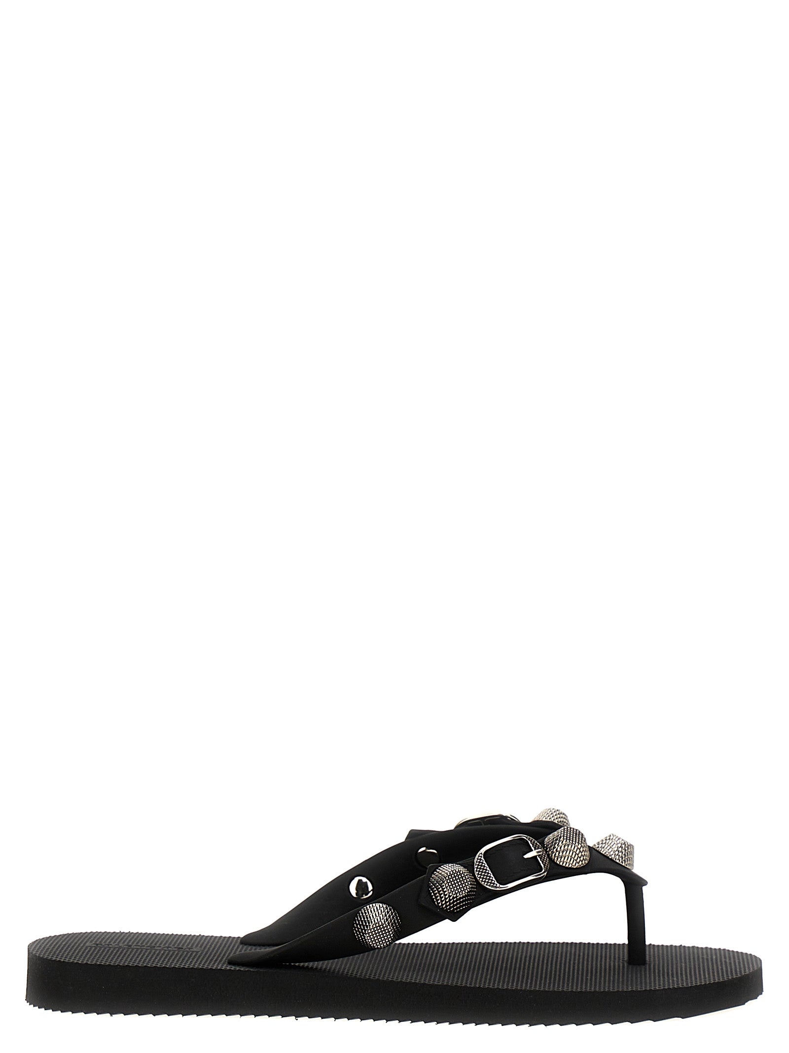Balenciaga Black Rubber Slides