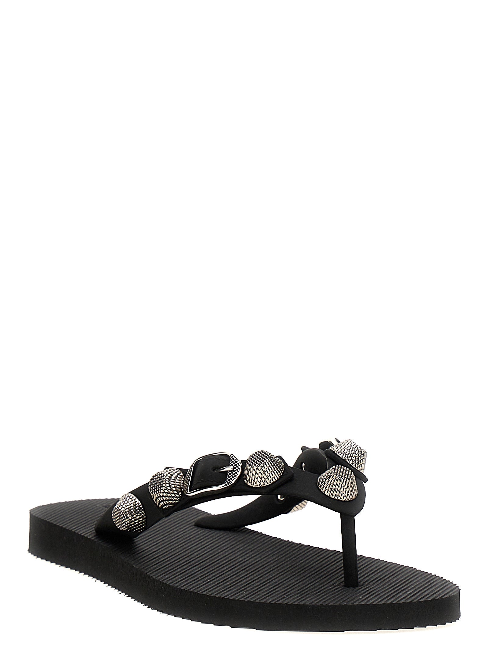 Balenciaga Black Rubber Slides