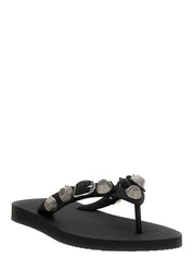 Balenciaga Black Rubber Slides