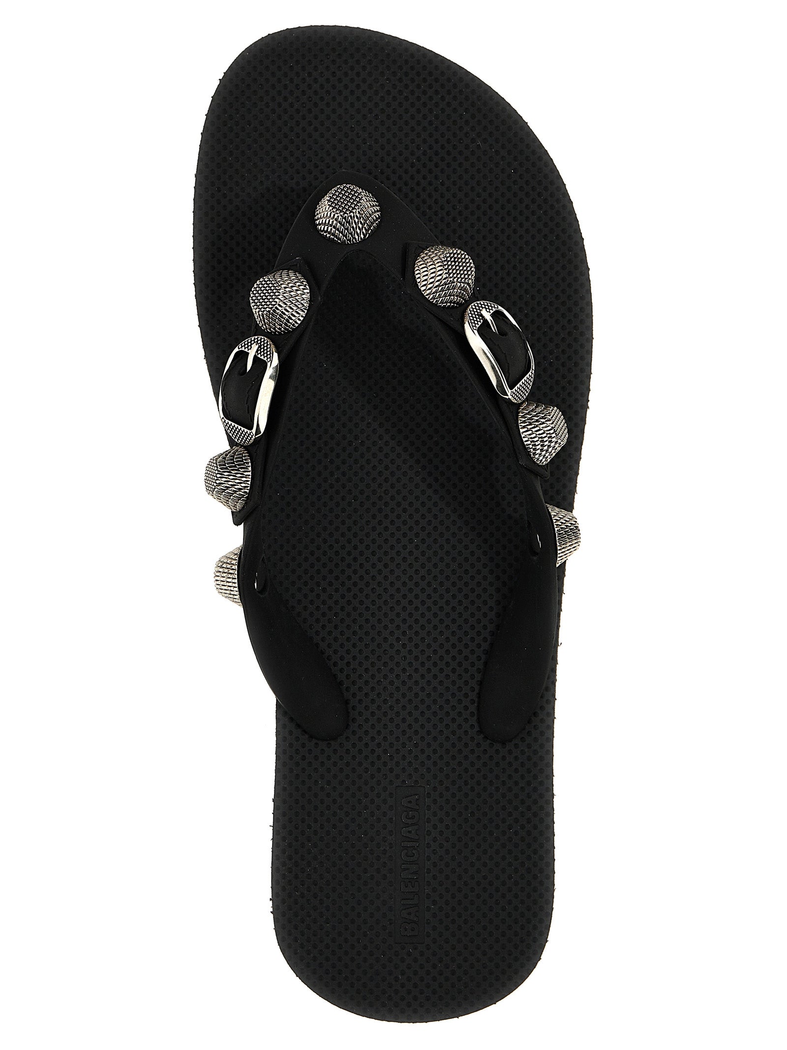 Balenciaga Black Rubber Slides