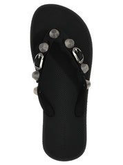 Balenciaga Black Rubber Slides