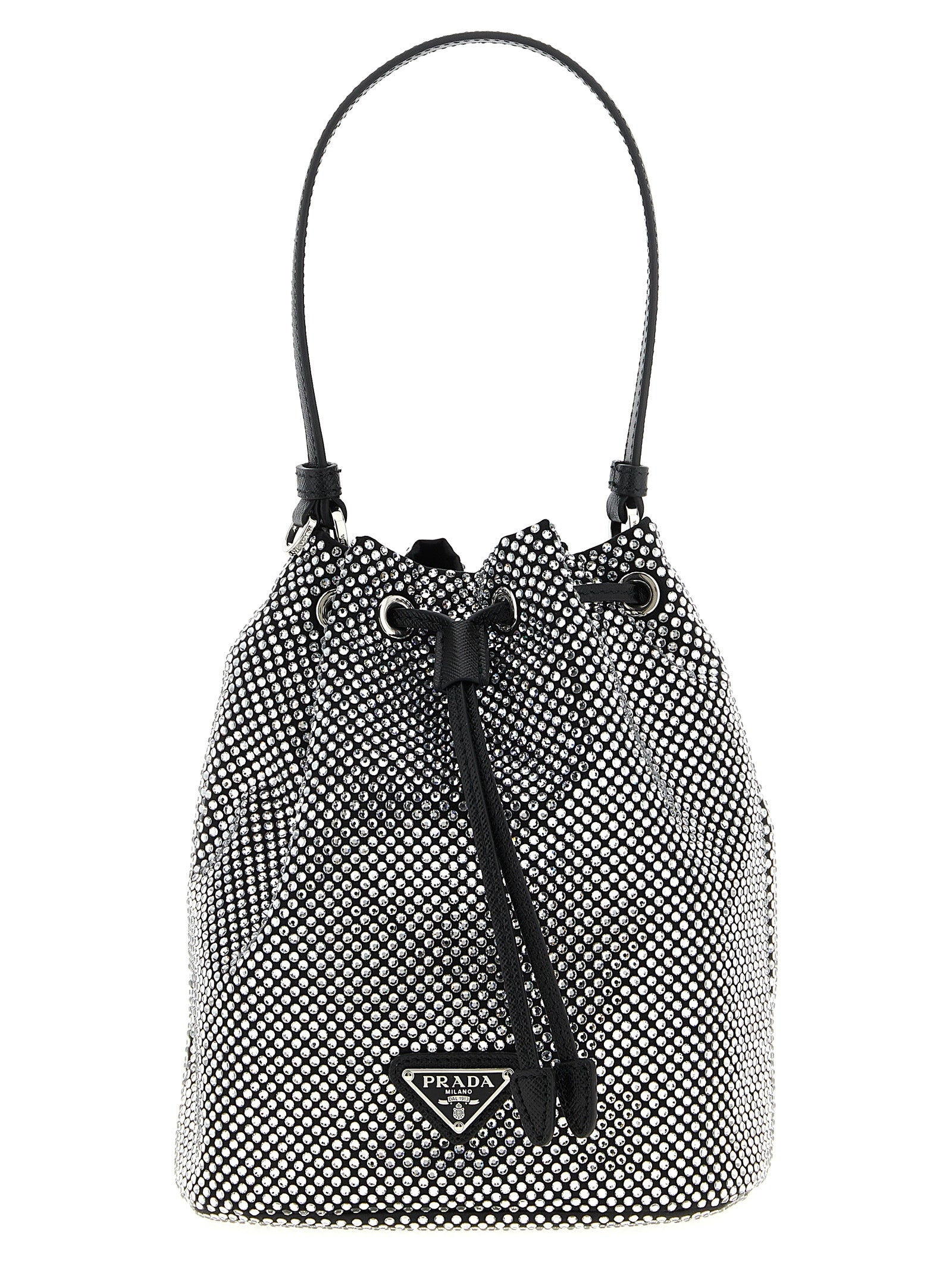 Prada Gray Viscose Handbag