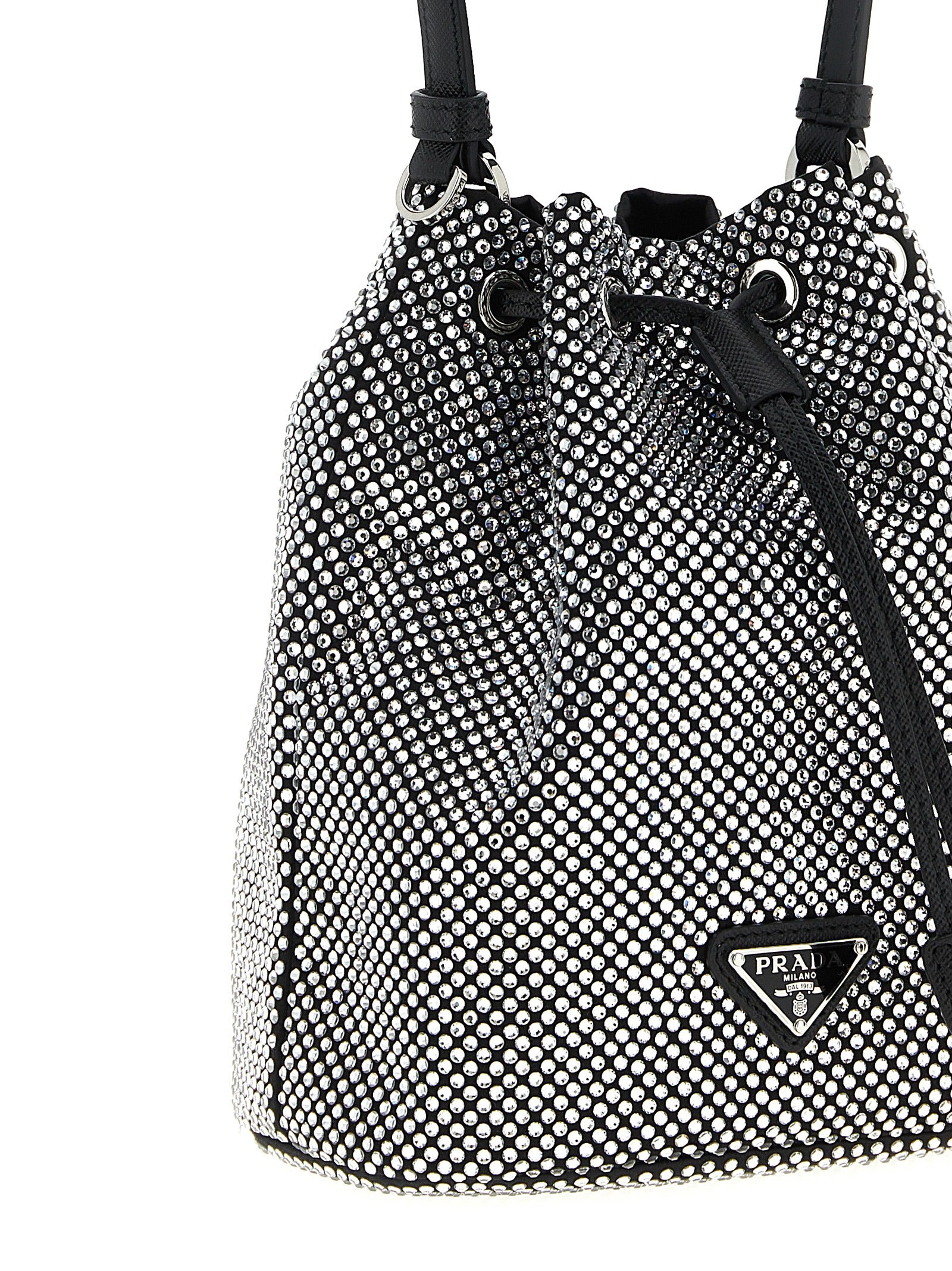 Prada Gray Viscose Handbag