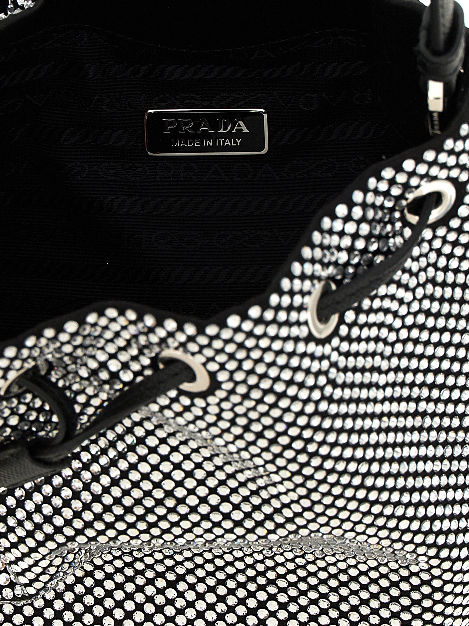 Prada Gray Viscose Handbag