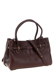 Chloé Bordeaux Lamb Leather Shoulder Bag