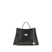 Alexander McQueen Black Calf Leather Bos Taurus Shoulder Bag