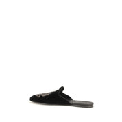 Dolce & Gabbana Black Velvet Flats