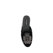 Dolce & Gabbana Black Velvet Flats
