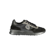 Blauer Black Polyester Athletic Sneakers
