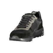 Blauer Black Polyester Athletic Sneakers