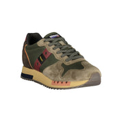 Blauer Green Polyester Athletic Sneakers