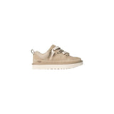 UGG Beige Suede Leather Chunky Sneakers