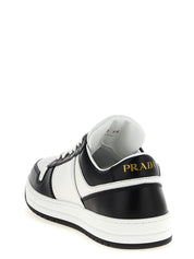 Prada Bicolor Calfskin Low Top Sneakers