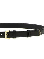 Prada Black Calfskin Regular Belt