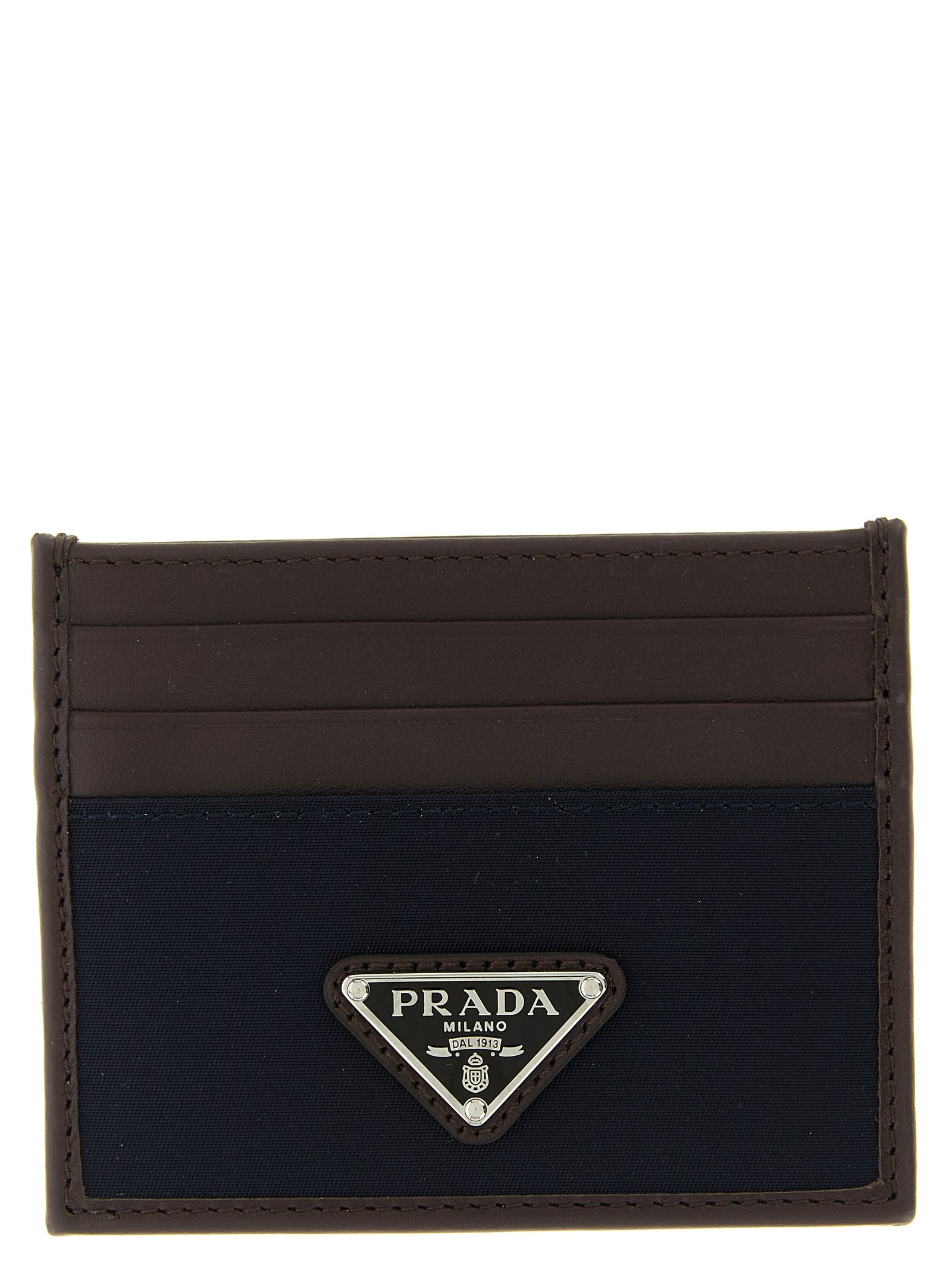 Prada Blue Recycled Polyamide Cardholder