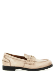 Miu Miu White Calfskin Slip-On Loafers