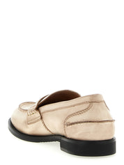Miu Miu White Calfskin Slip-On Loafers