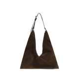 Moschino Brown Suede Leather Shoulder Bag