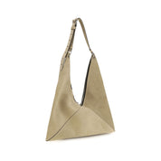 Moschino Beige Suede Leather Shoulder Bag