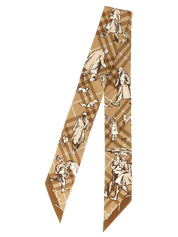Burberry Beige Satin Foulard