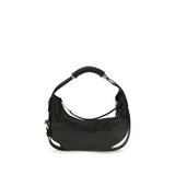 Moschino Black Calf Leather Bos Taurus Shoulder Bag