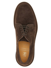 Brunello Cucinelli Brown Calfskin Oxfords And Derbies