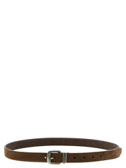 Brunello Cucinelli Brown Bull Skin Belt